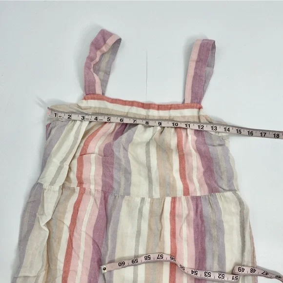 Rails Amaya Juliette rainbow stripe dress brunch casual‎ midi boho coquette XS - Picture 8 of 12